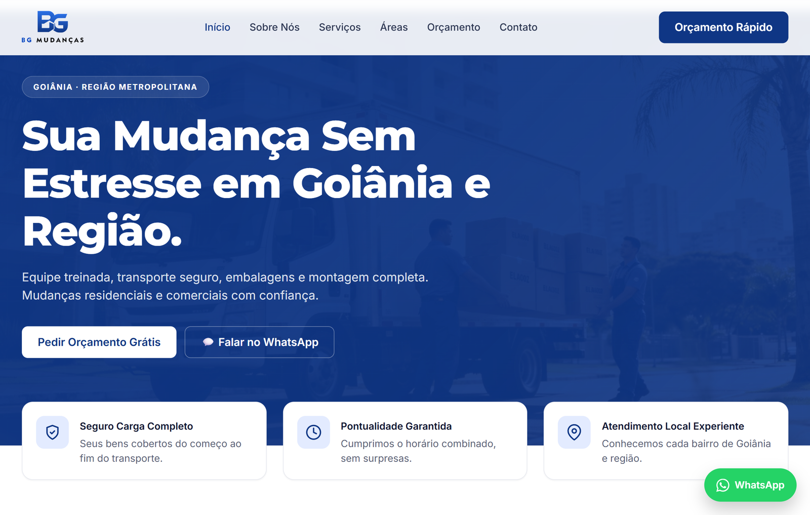 BG Mudanças hero