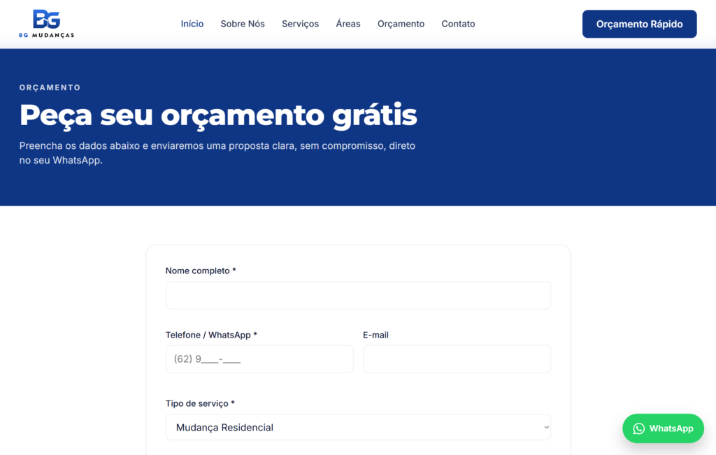 BG Muanças - Oraçmento